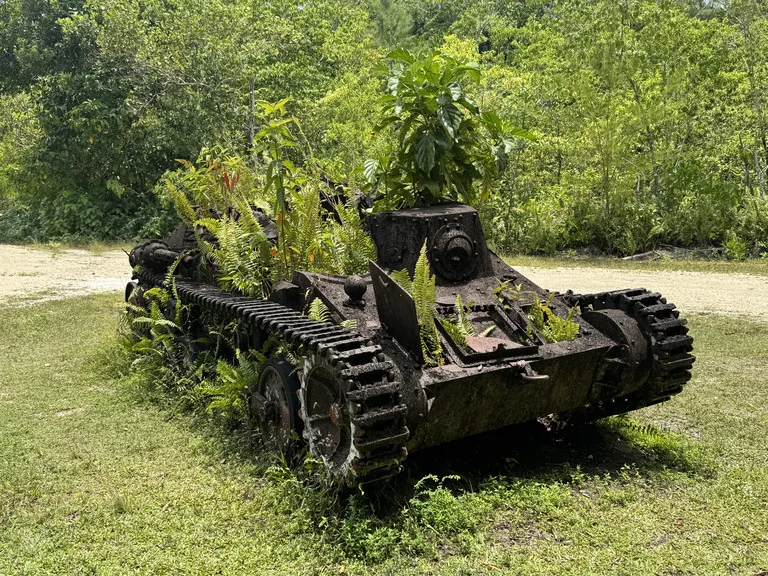 ペリリュー島に残る日本軍戦車