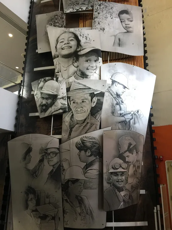 ミラフローレス・ビジターセンターの展示物