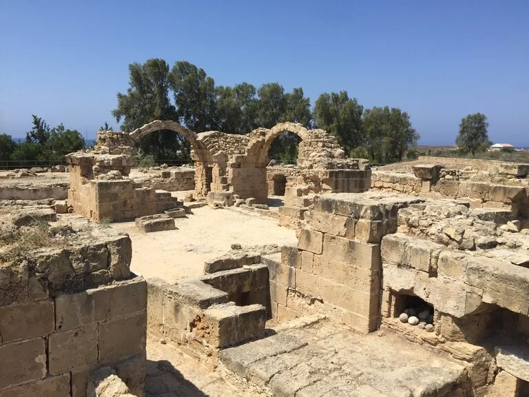 世界遺産に登録されているキプロス島のパフォス(Paphos)の考古遺跡群